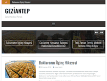 Tablet Screenshot of geziantep.com